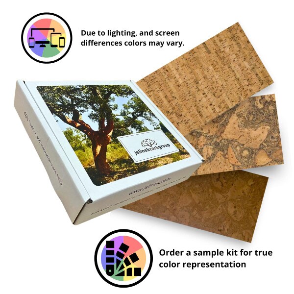 Cork flooring Samples by Jelinek Cork